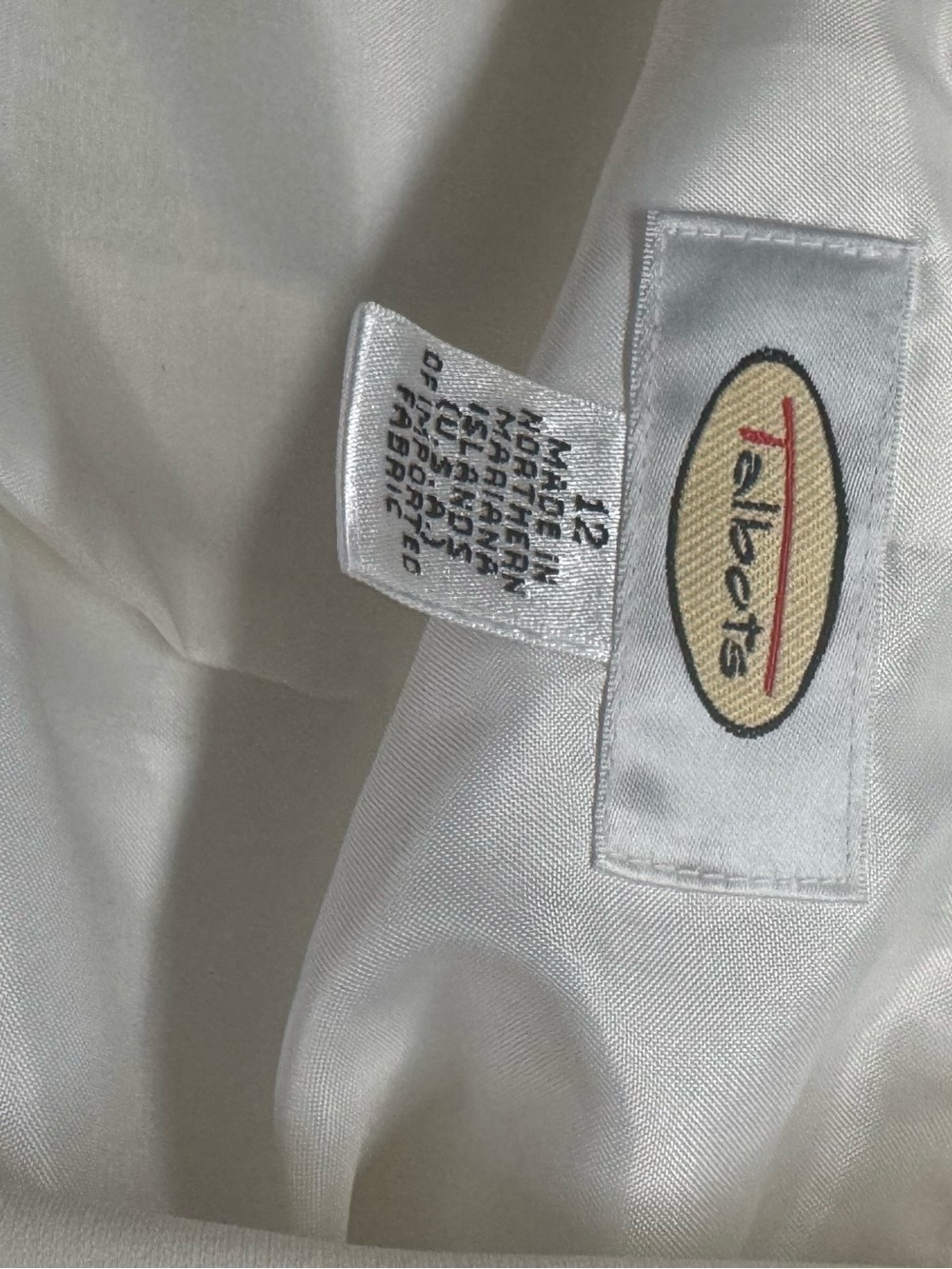 Talbots Ivory One-Button Blazer Jacket - Picture 4 of 10